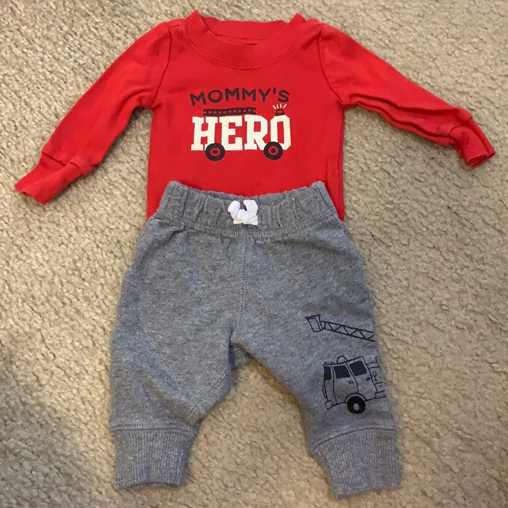 Carter’s Newborn fire truck outfit